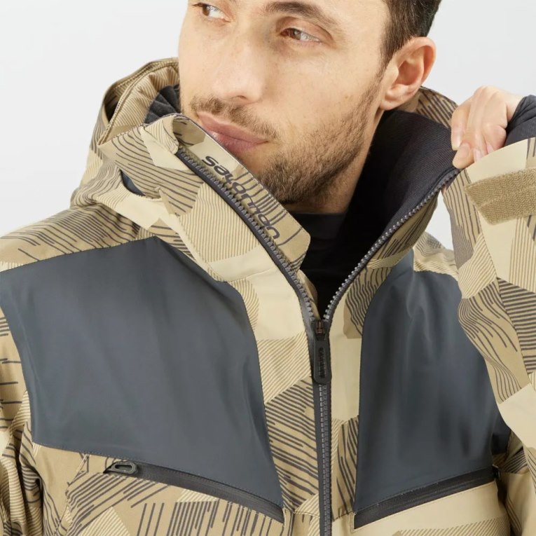 Chaquetas De Esquí Salomon Brilliant Insulated Hombre Camuflados | MX ZVDT571